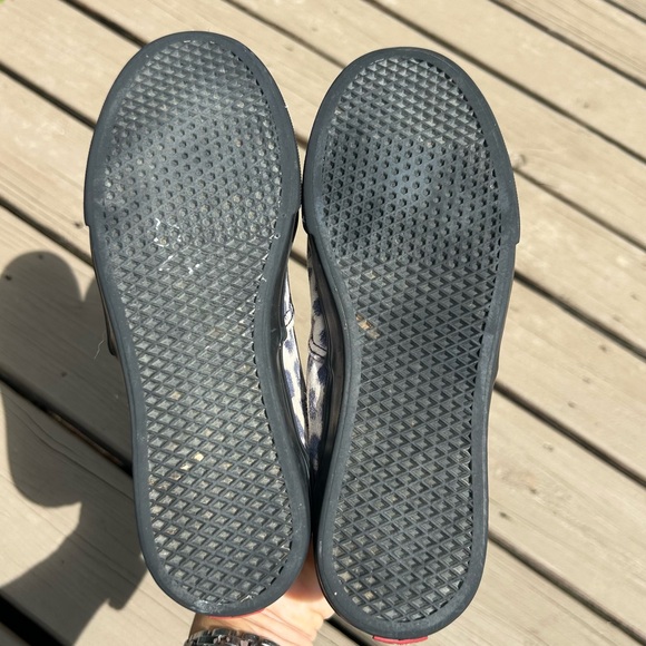 VANS Cheetah Print Lace-Up Sneakers Tan and Grey/Muted Black | Ladies Size 7 - Picture 6 of 8